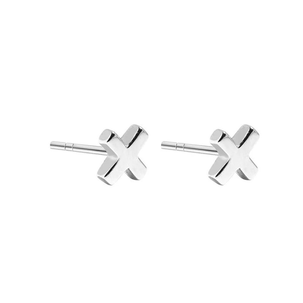 Dainty Cross S925 Earrings - Picture 2 of 7